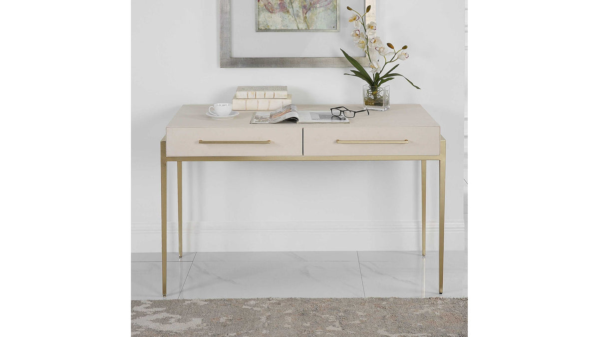 Jewel - Modern White Desk