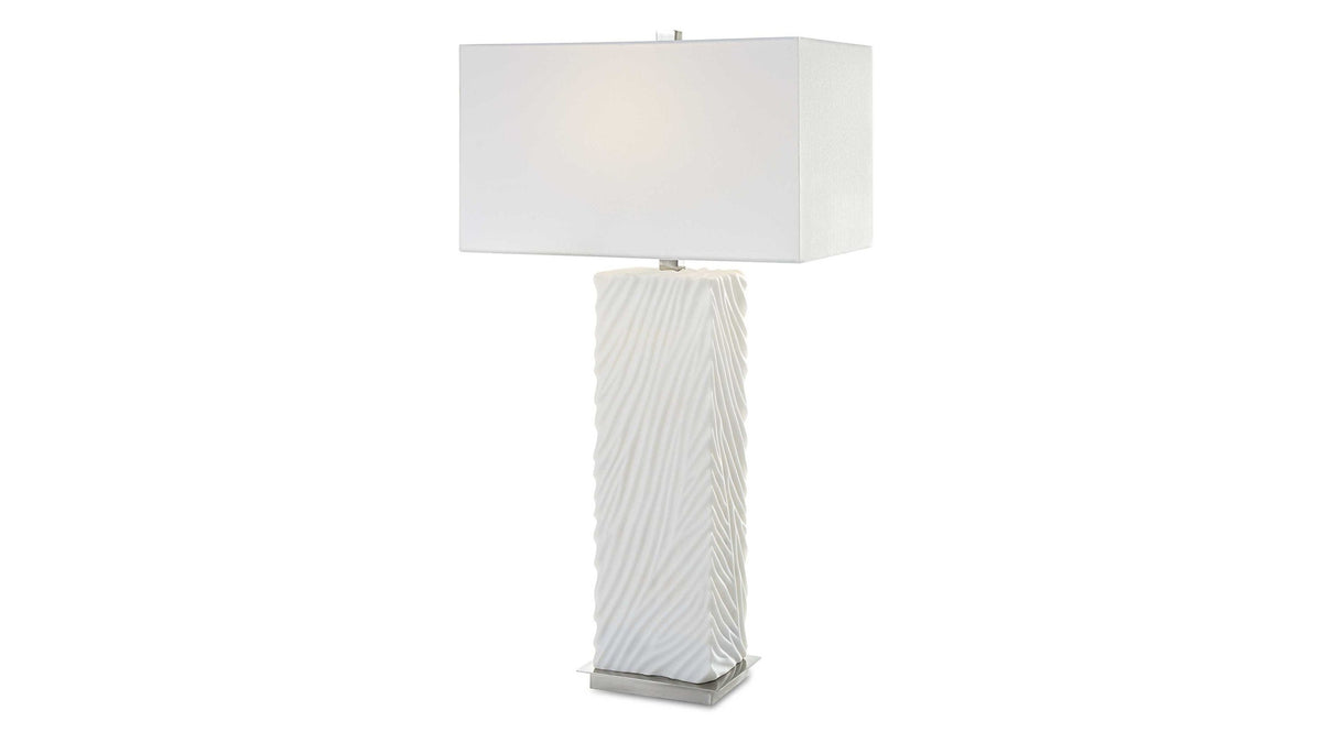 Pillar - Marble Table Lamp - White