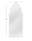 Elberta - Floor Mirror - White