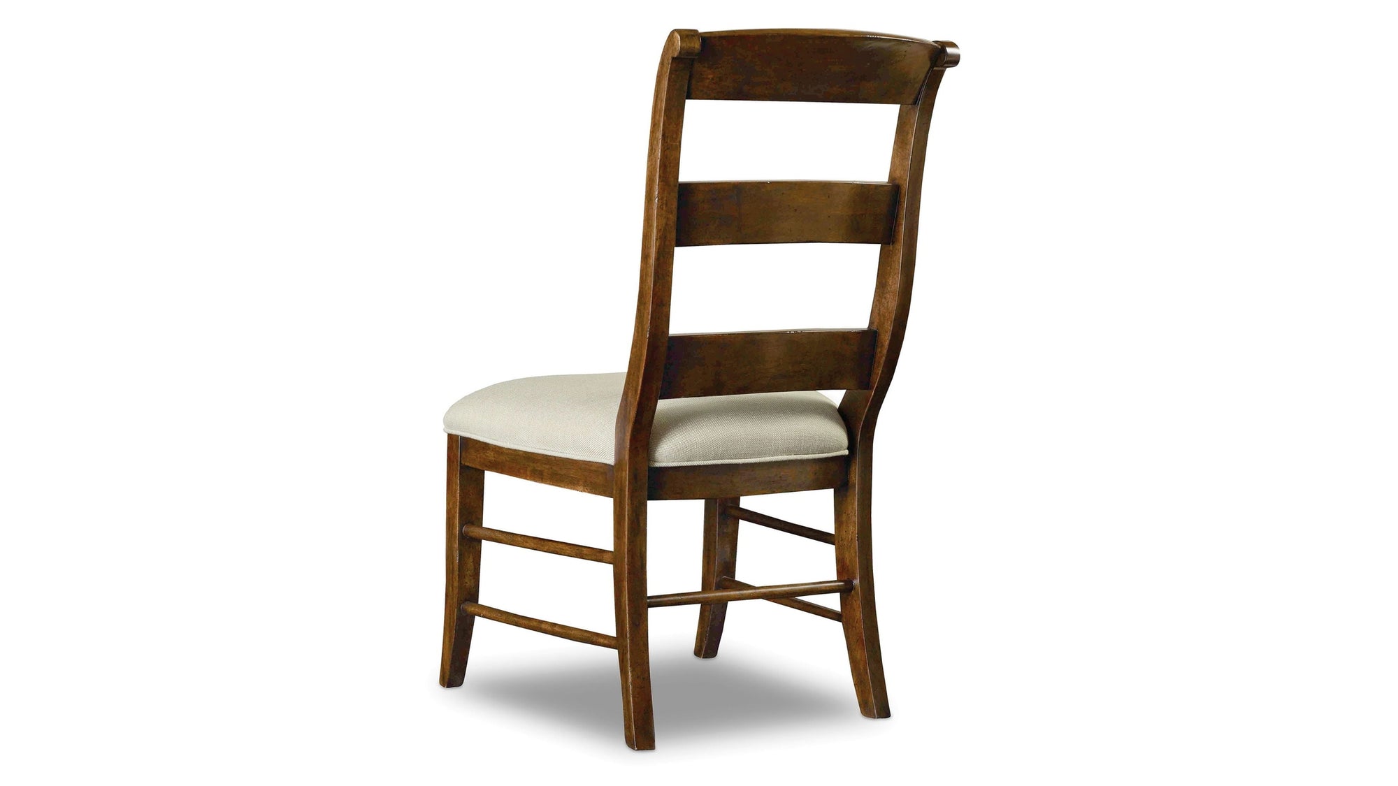 Archivist - Ladderback Side Chair - Beige / Dark Brown