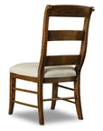 Archivist - Ladderback Side Chair - Beige / Dark Brown