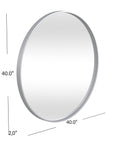 Portia - Wall Mirror - Silver