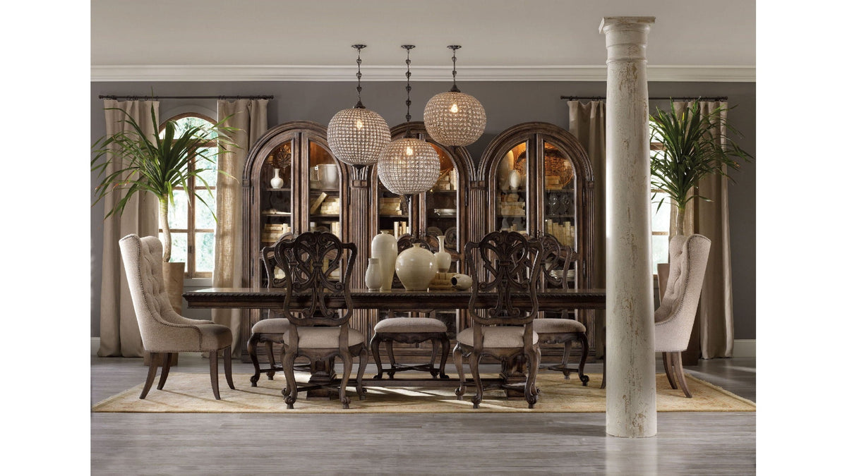 Rhapsody - Wood Back Side Chair Set of 2 - Beige / Dark Brown