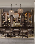 Rhapsody - Wood Back Side Chair Set of 2 - Beige / Dark Brown