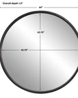 Dawsyn - Round Mirror - Black