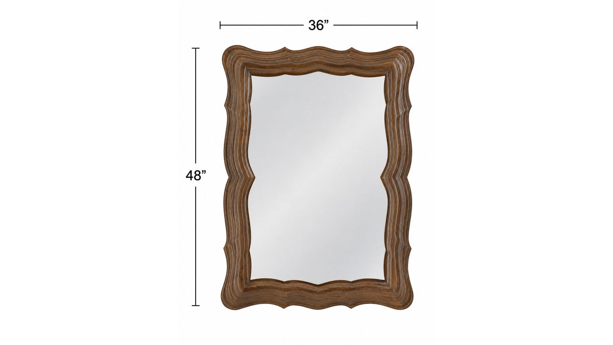 Elodie - Wall Mirror - Brown