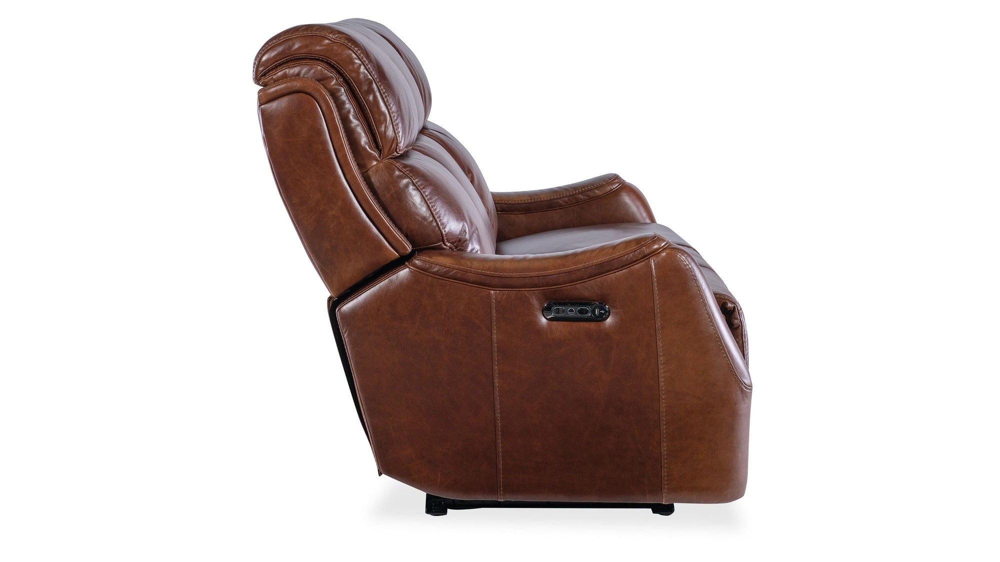 MS - Harlan Zero Gravity Power Sofa With Power Headrest - Dark Brown