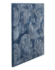 Framed Canvas Indigo Spiral - Gallery Wrapped