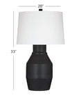 Lowndes - Table Lamp - Black / White