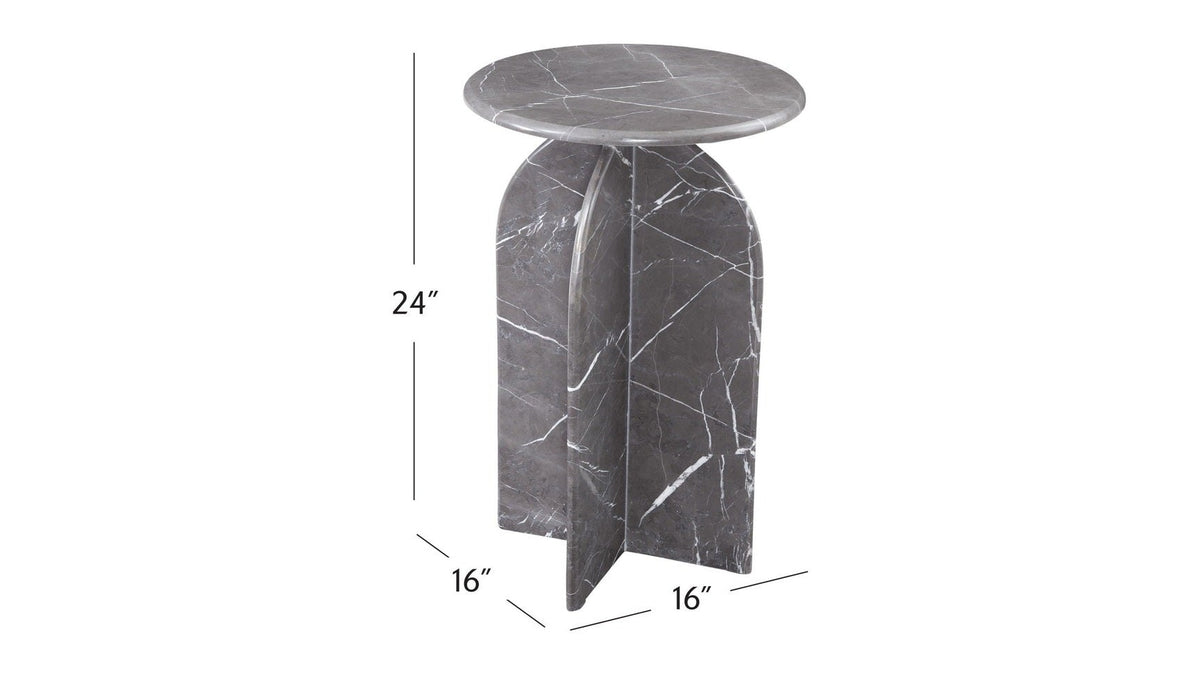 Abbey - Accent Table - Gray