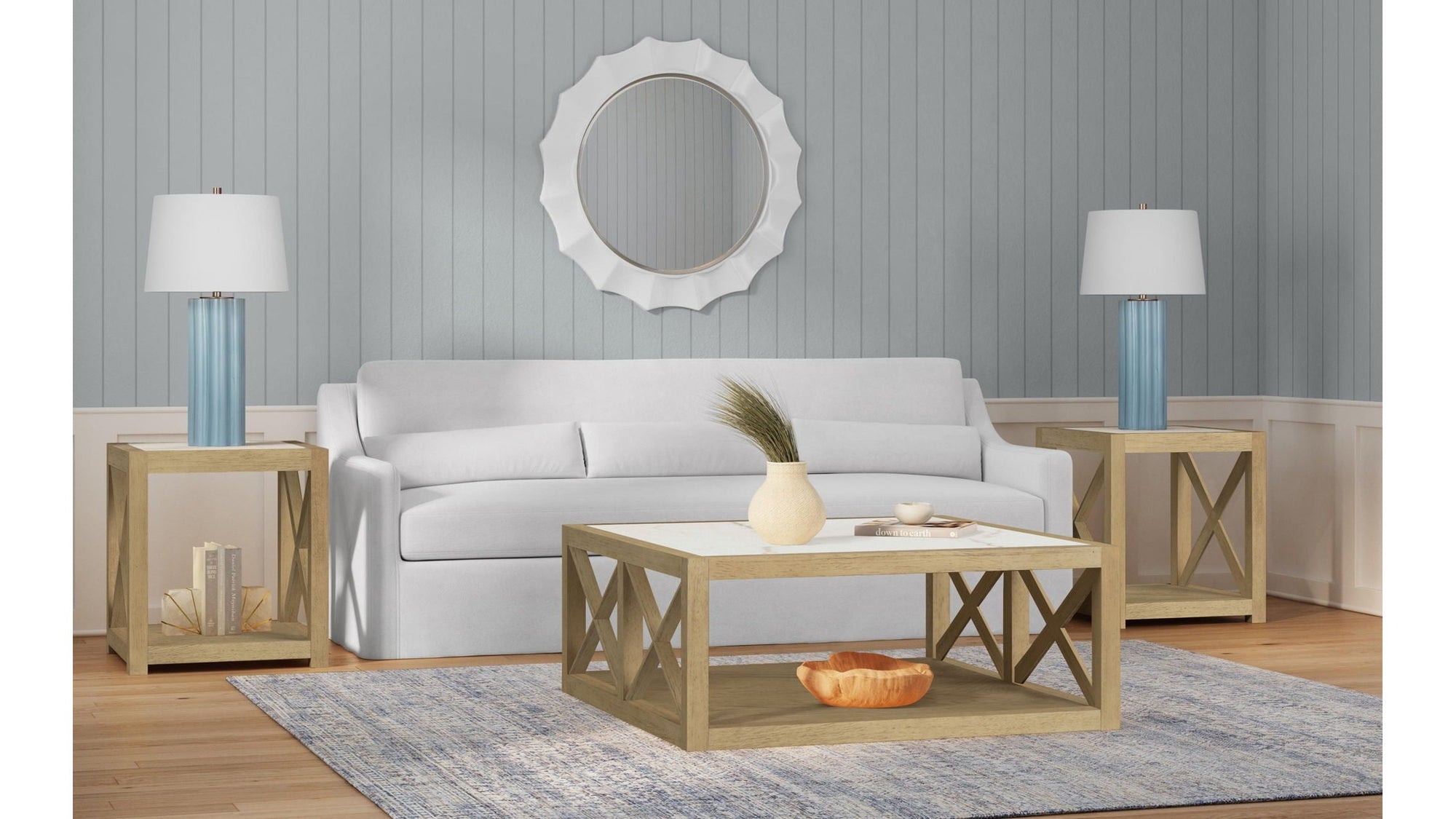 Holden - Square Coffee Table - Rustic Blonde