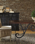 Woven Kubu Highback Side Chair Set of 2 - Light Brown