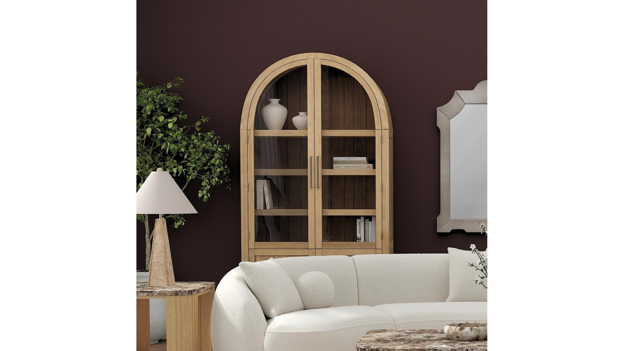 Fynn - Display Cabinet - Blonde Tan