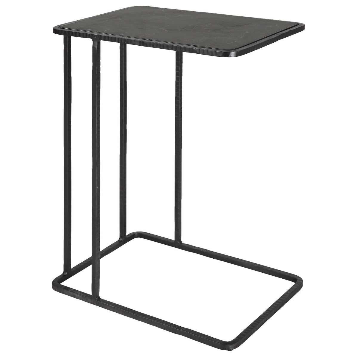 Cavern - Stone &amp; Iron Accent Table