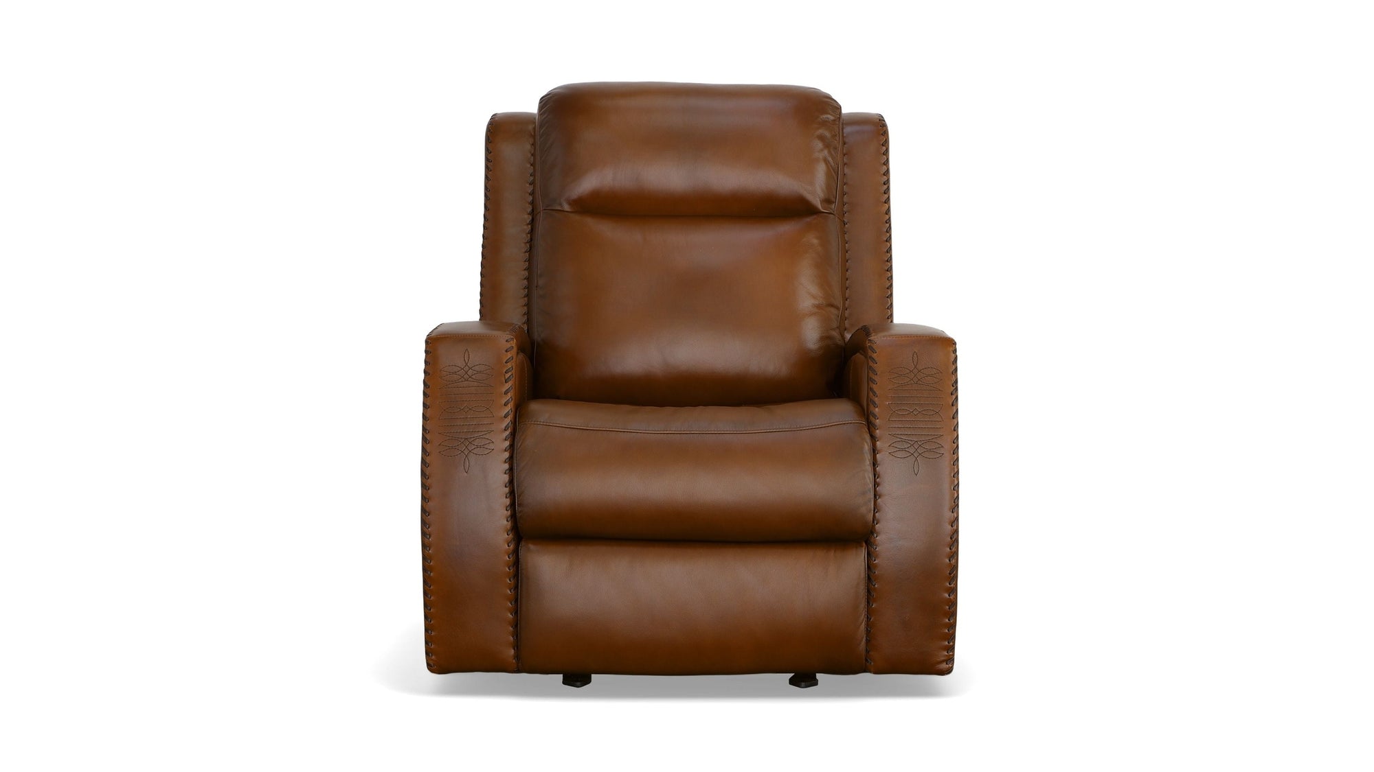 Mustang - Power Gliding Recliner With Power Headrest - Rust