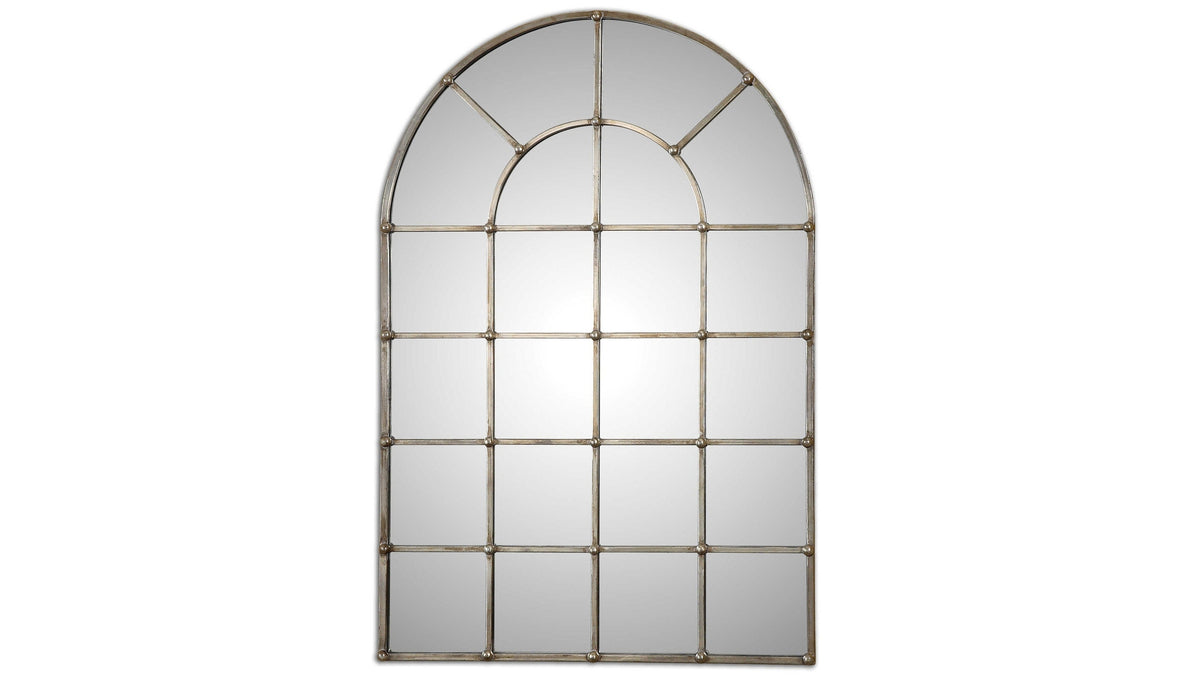 Barwell Arch - Window Mirror - Silver