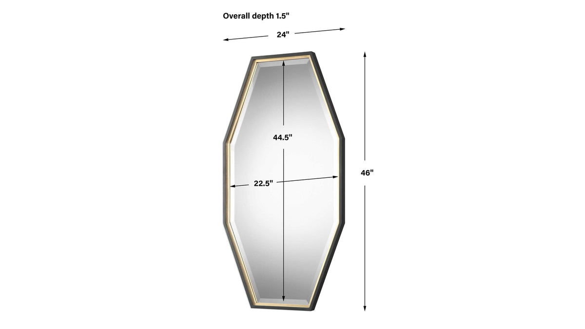 Savion - Octagon Mirror - Gold