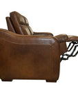 Grady - Sofa Recliner With Power And Power Headrest, Power Lumbar - Cocoa