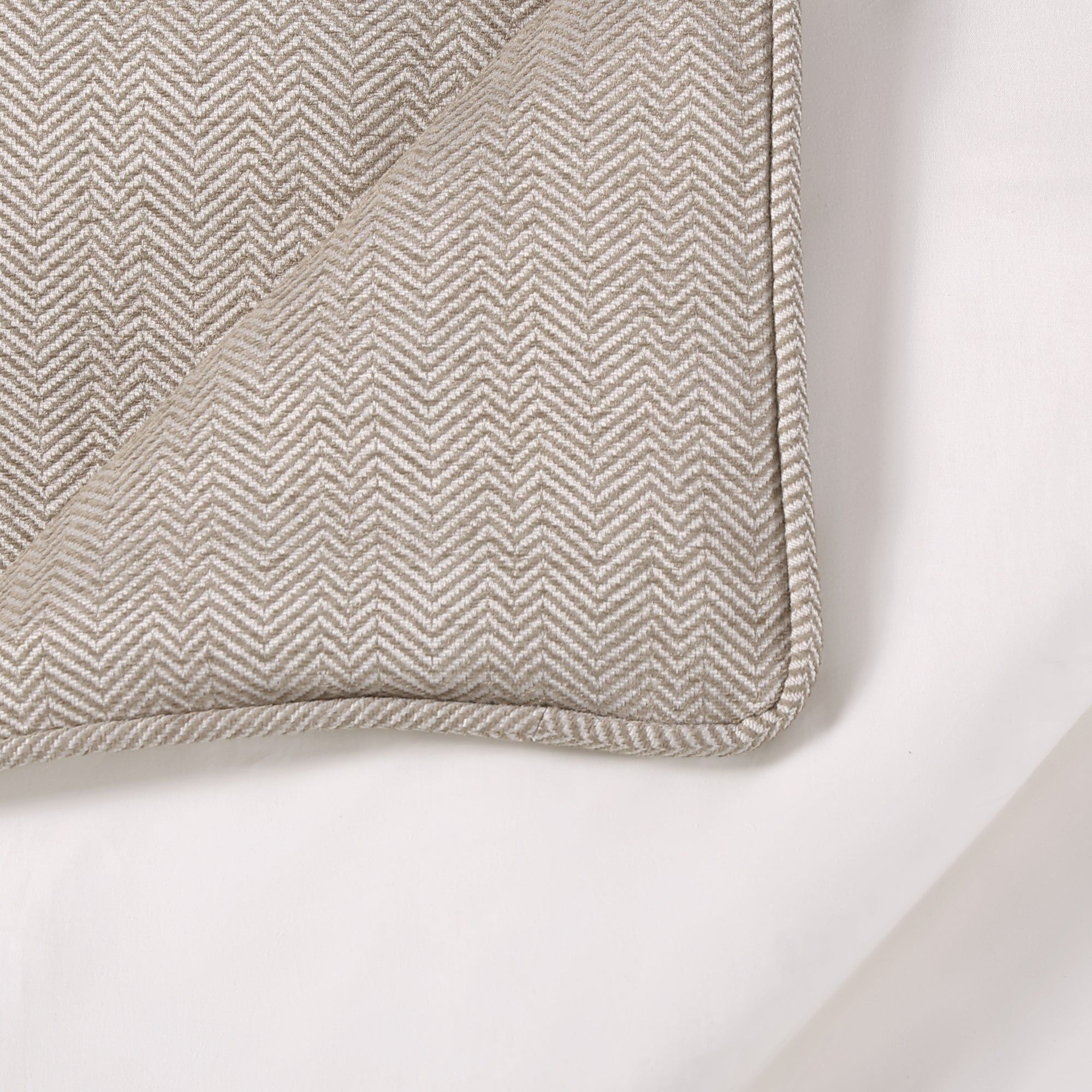 Chenille Herringbone - Queen Duvet Cover Set (Set of 3) - Sand