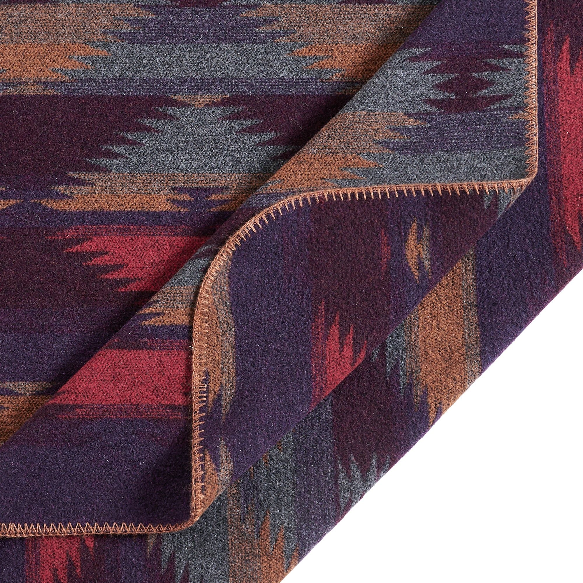 Gila - King Wool Blend Blanket - Multi Color