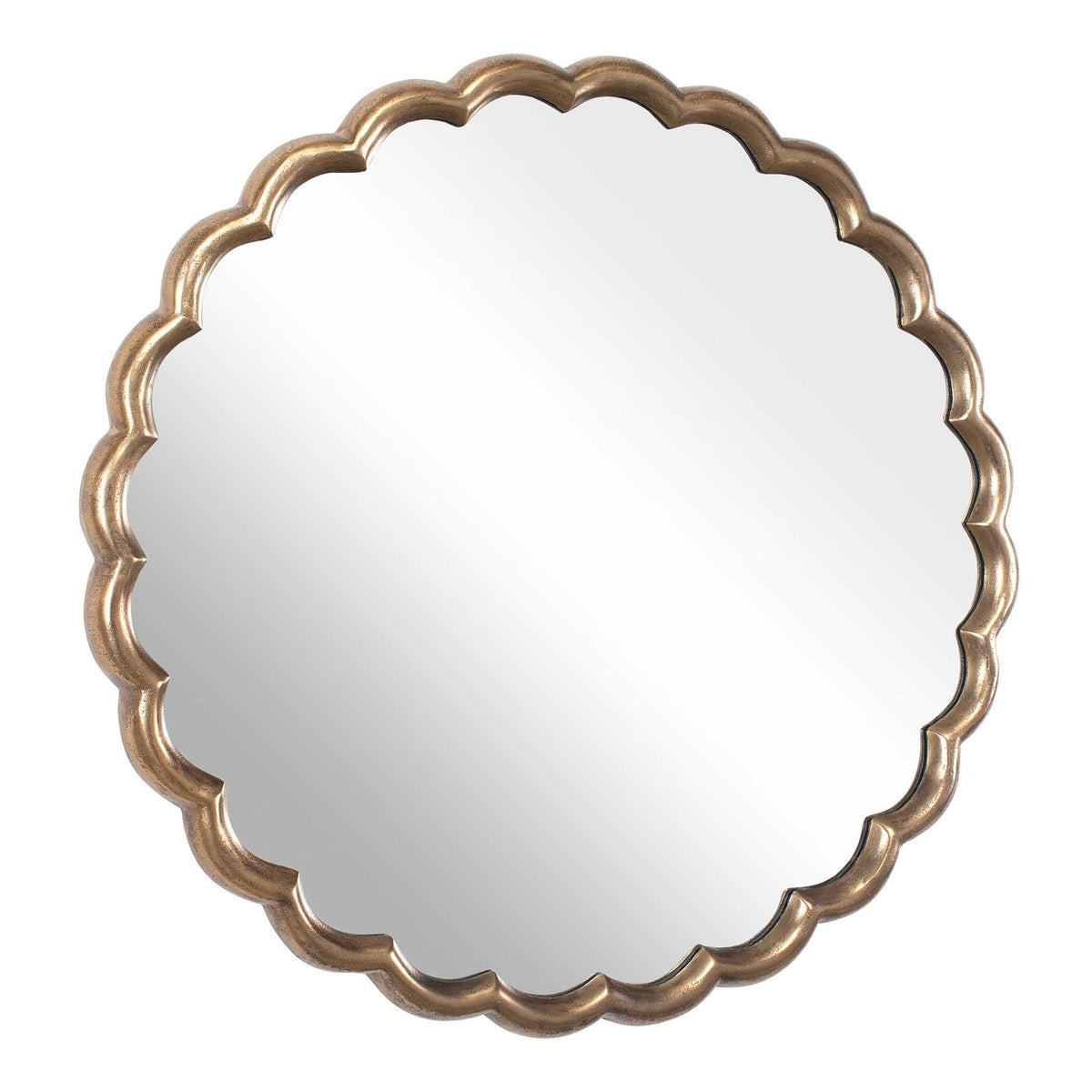 Cerrito - Round Mirror - Antique Brass
