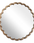 Cerrito - Round Mirror - Antique Brass