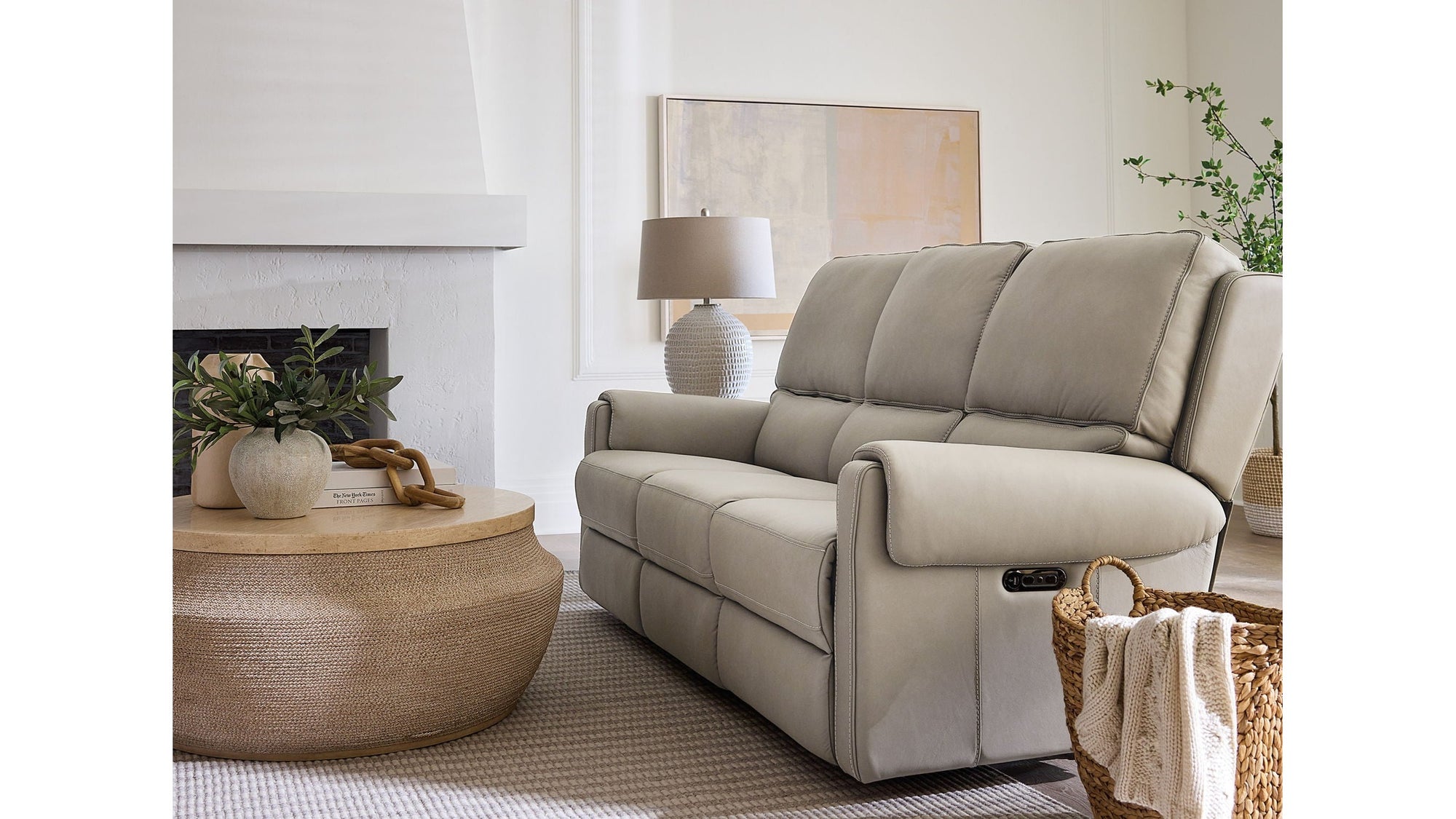 SS - Somers Power Sofa With Power Headrest