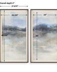 Thinking Of You - Landscape Prints (Set of 2) - Light Gray