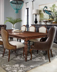 Charleston - Upholstered Side Chair Set of 2 - Dark Brown