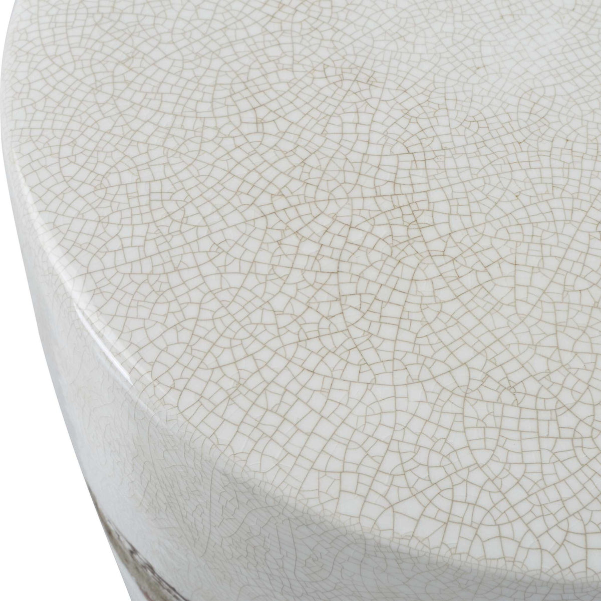 Comanche - White Ceramic Garden Stool