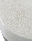 Comanche - White Ceramic Garden Stool
