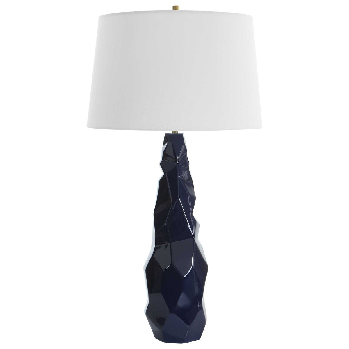 Kavos - Geometric Blue Table Lamp