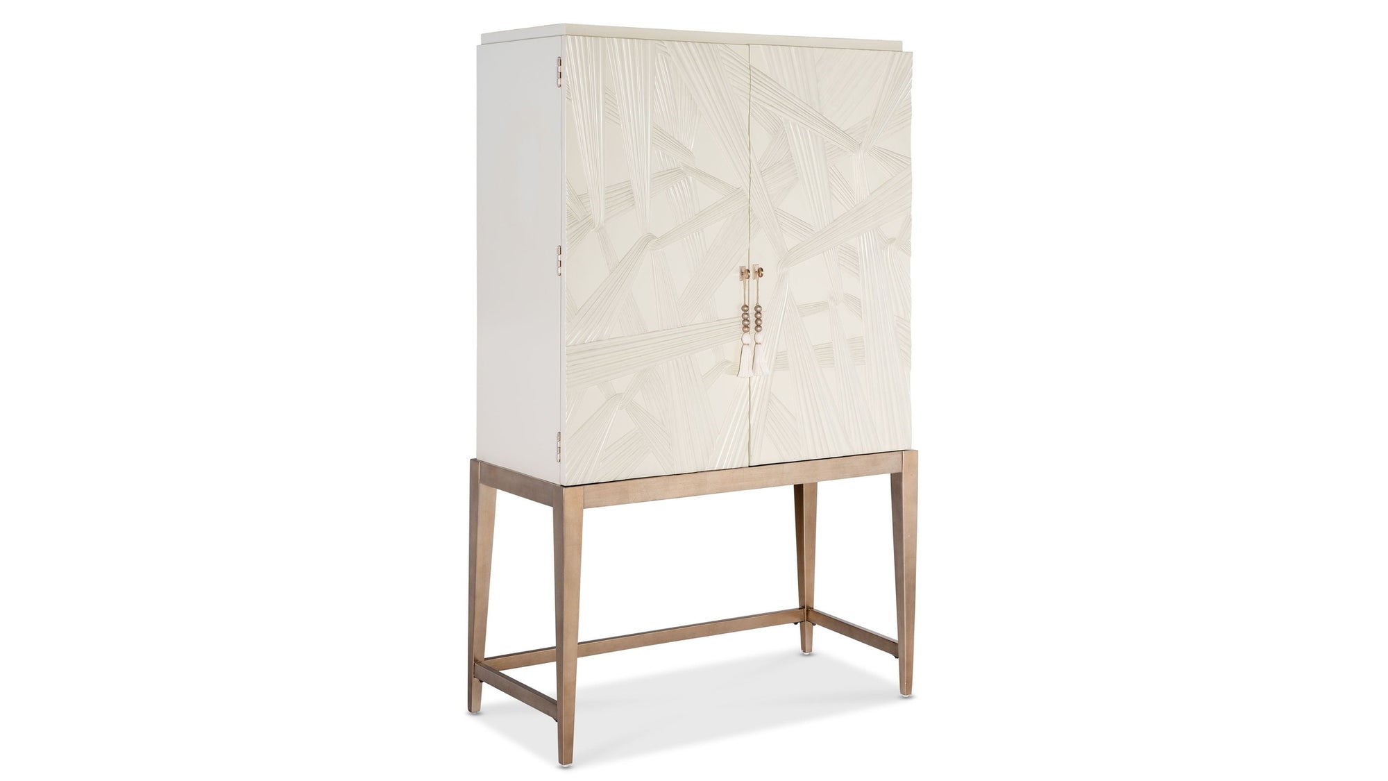 Melange - Dream Weaver Bar Cabinet - White