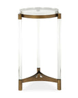 Pereira - Round Acrylic Accent Table - Bronze