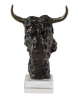 Bison - Bust Bronze Sculpture