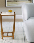 Affinity - White Marble Accent Table