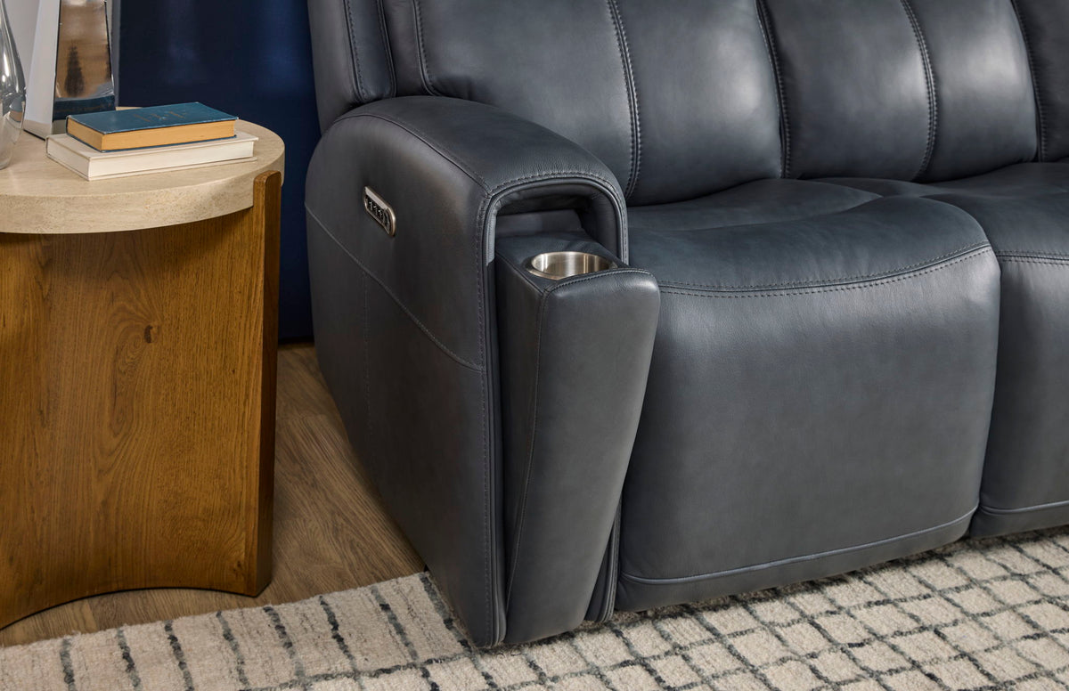Warren - Power Reclining Sofa With Console, Power Headrest &amp; Lumbar