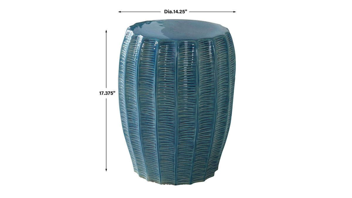 Harbor - Garden Stool - Aque Blue
