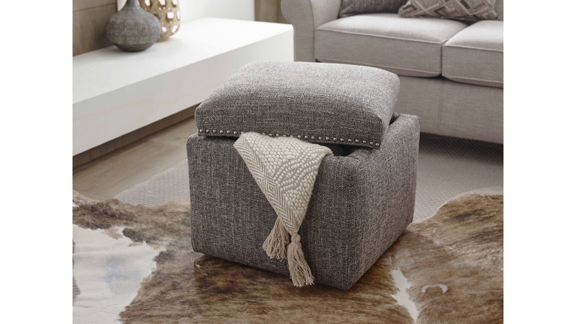 Parson - Storage Ottoman With Nails