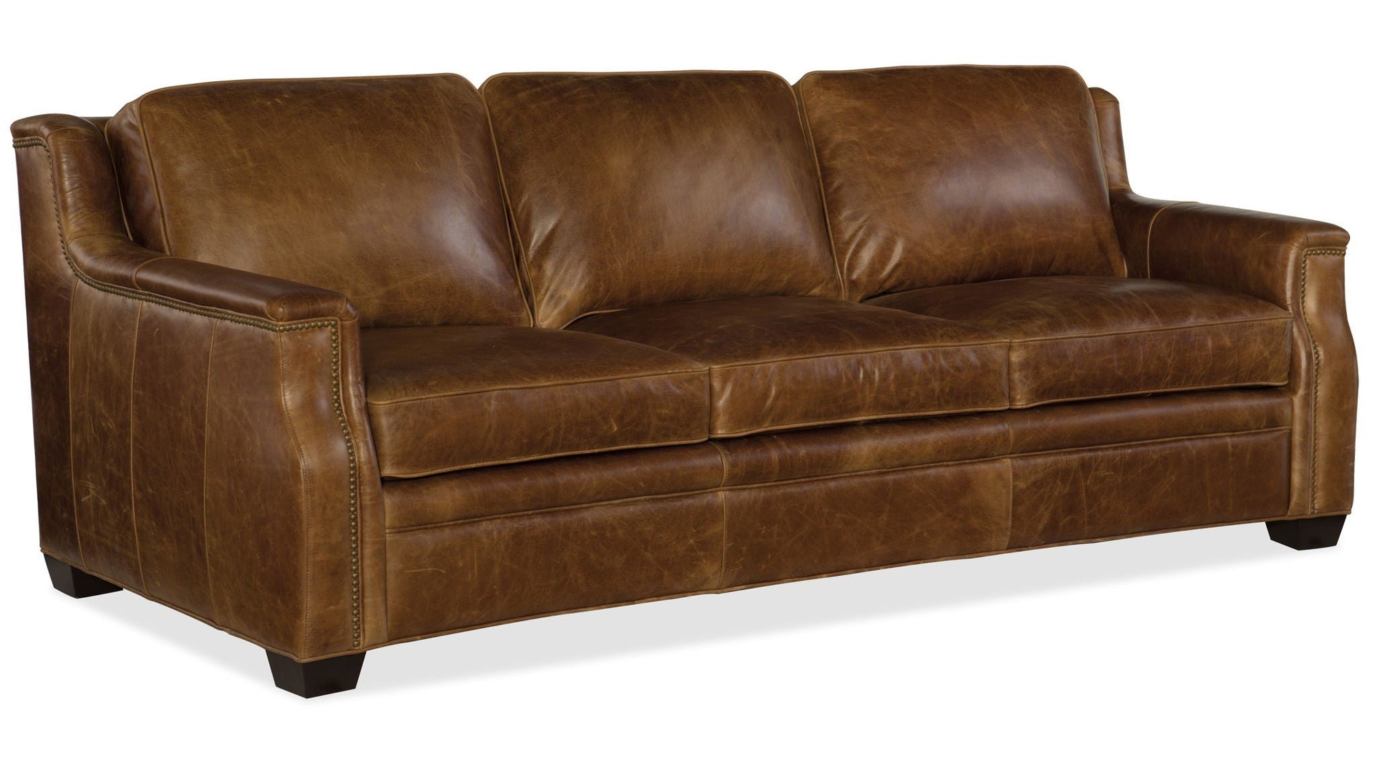 SS - Yates Stationary Sofa - Medium Brown