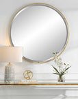 Canillo - Round Mirror - Gold