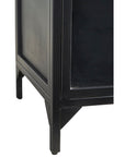 Gilborne - Arched Iron Cabinet - Black