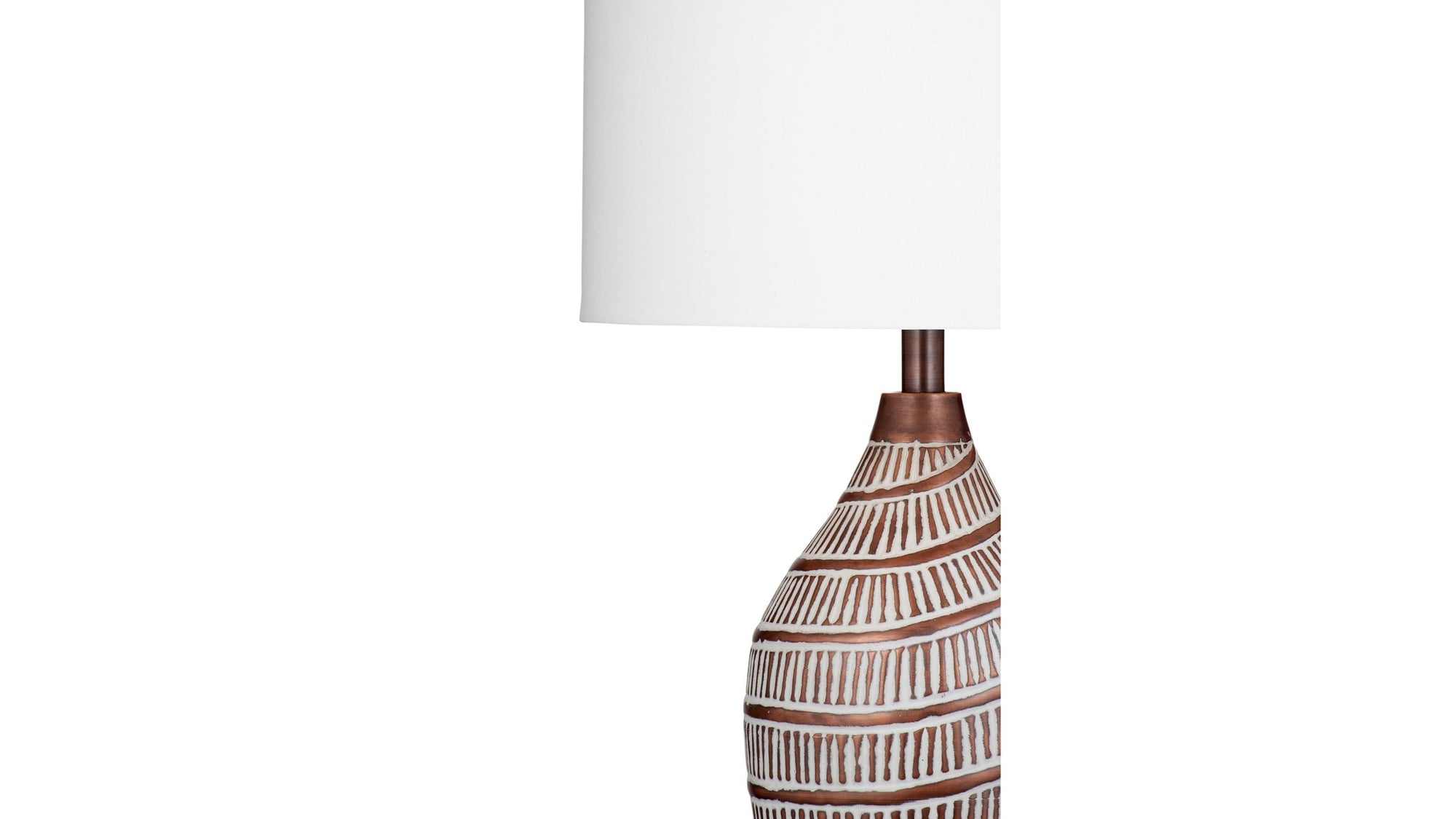 Santa - Cruz Table Lamp - Light Brown / White