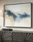 Terra Nova - Abstract Framed Print - Beige