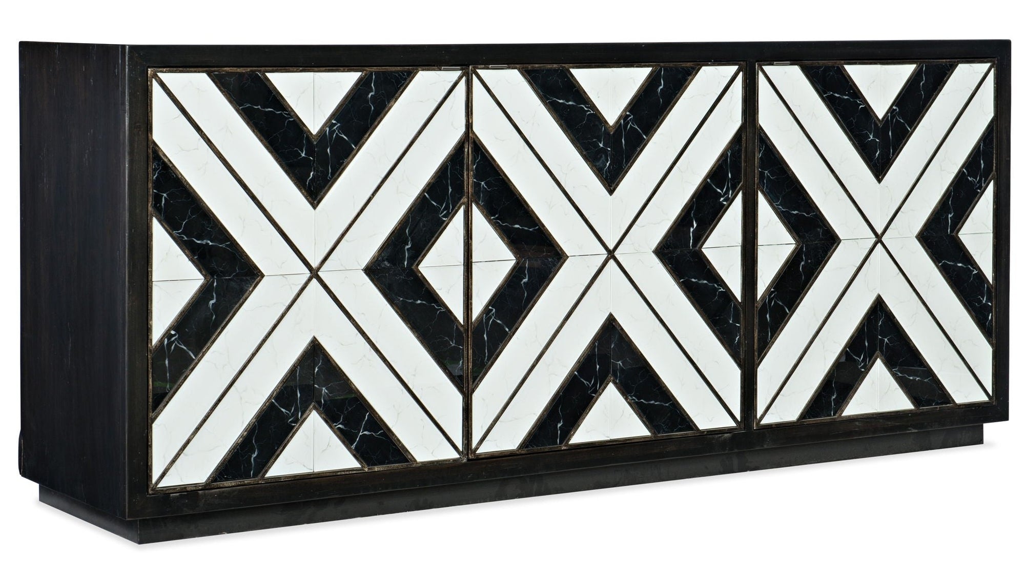 Sanctuary 2 - Noir Et Blanc Entertainment Console