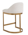 Ira - Counter Stool - Gold / Ivory