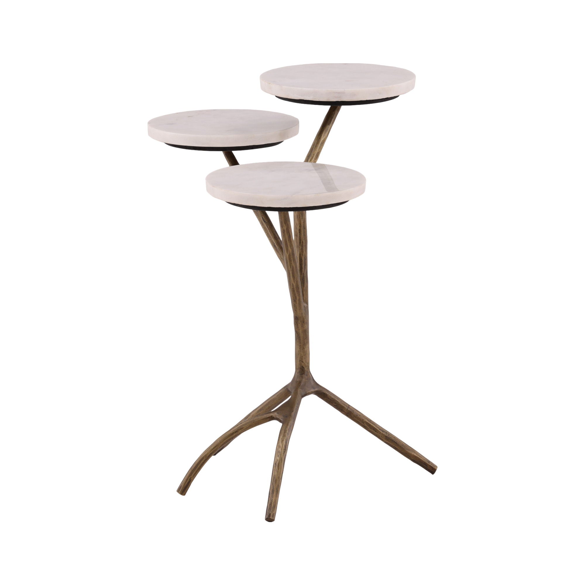 Garcia - Drink Table - Beige / Light Brown