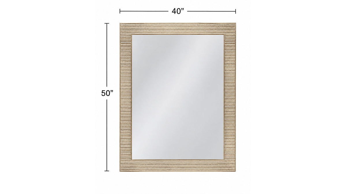 Brielle - Wall Mirror - Distressed White