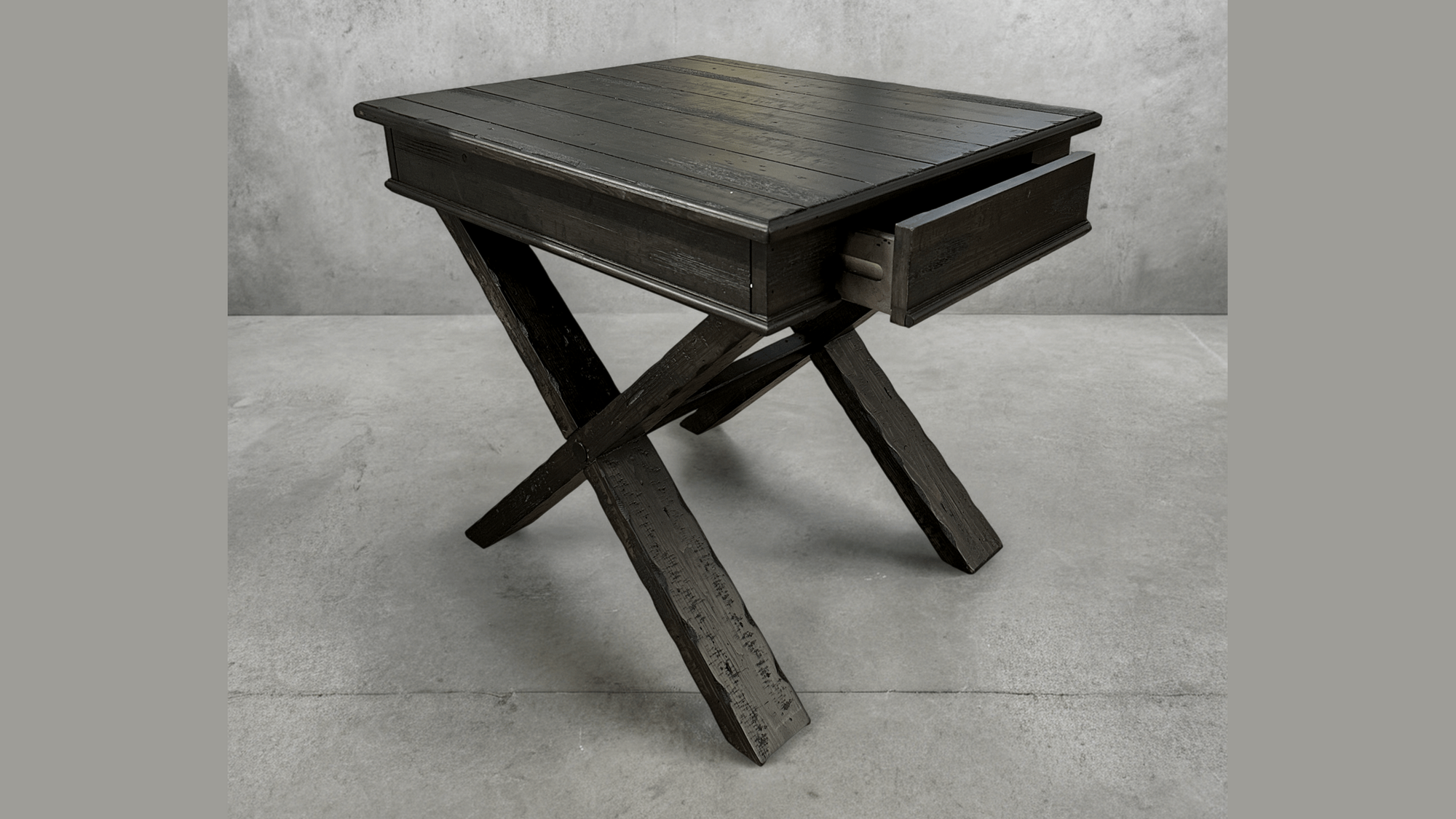 Final Closeout: 3-Piece Deep-Brown Coffee and End Table Set