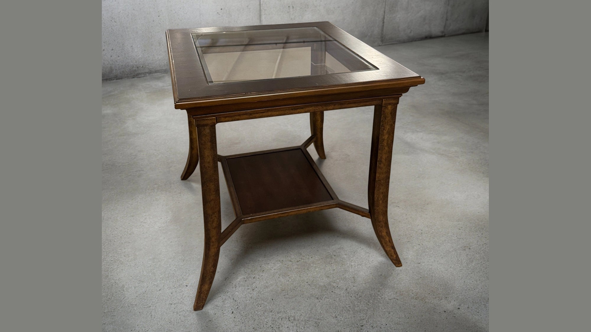 Final Closeout: Glass Top End Table